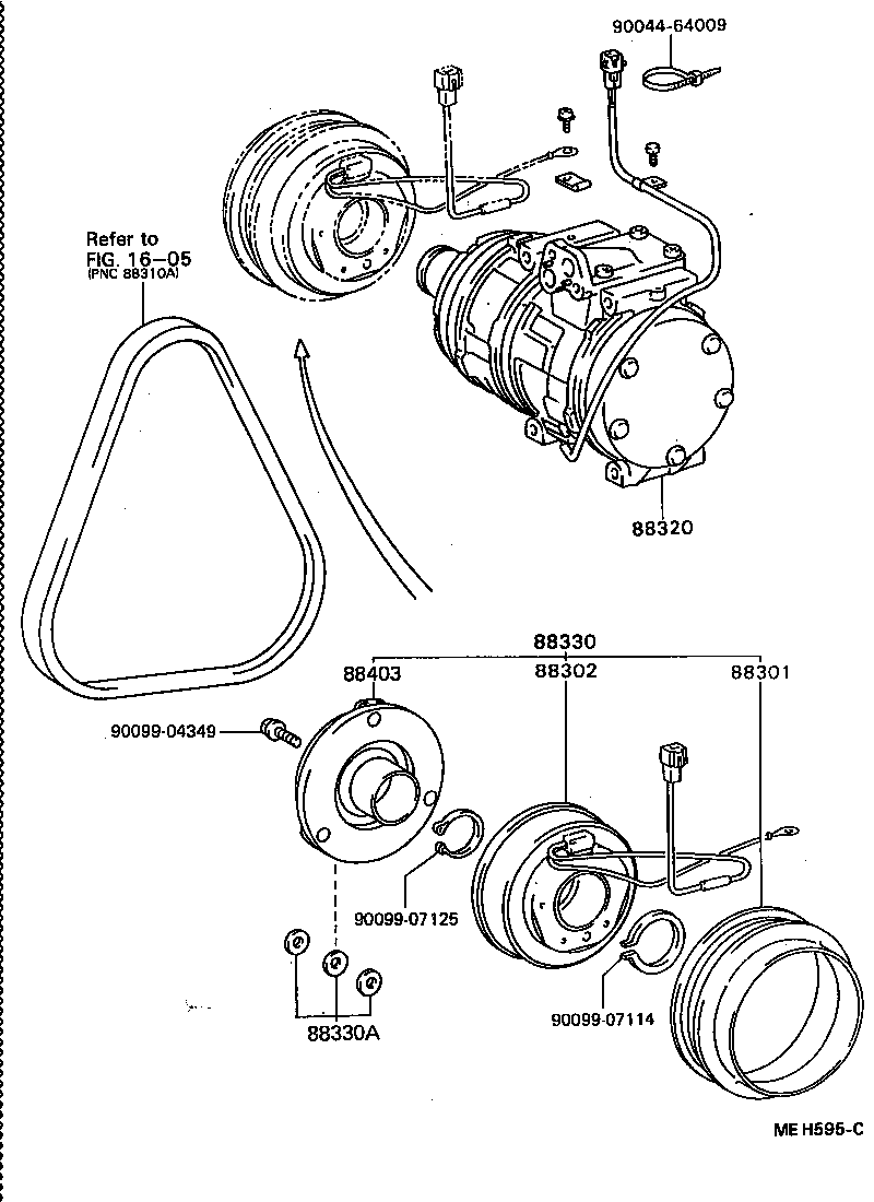 88892-32050 COVER, COOLER COMPRESSOR product image