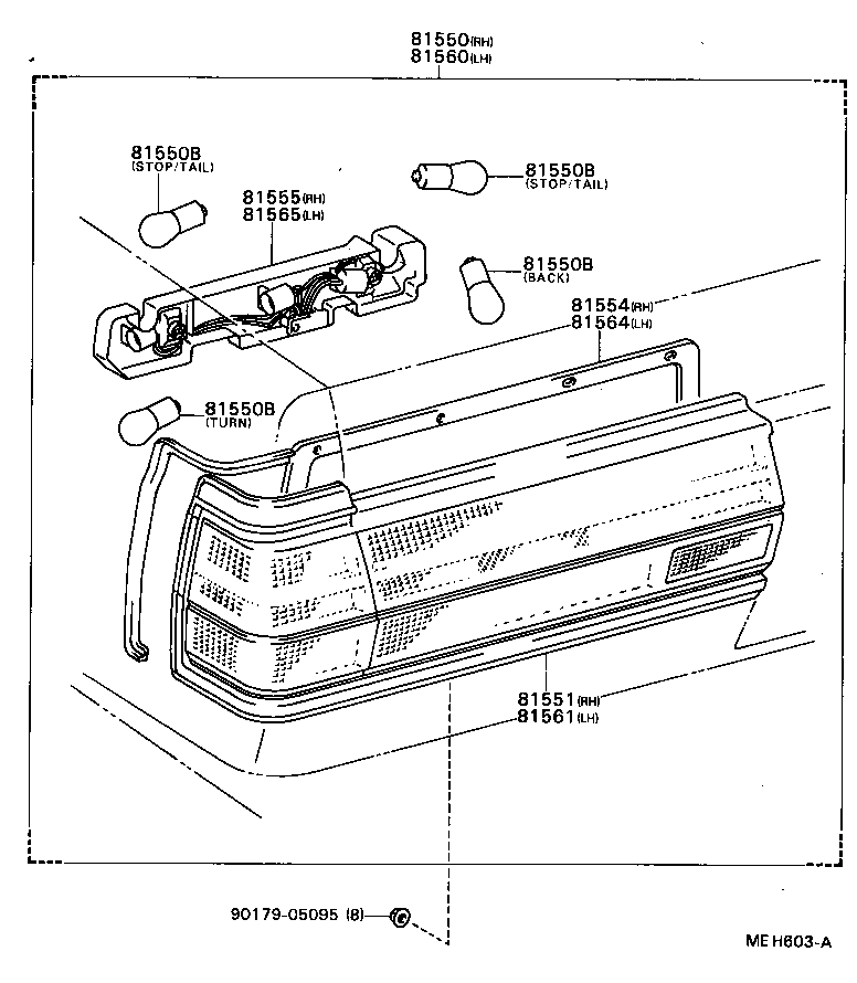 81551-22650 LENS, REAR COMBINATION LAMP, RH product image