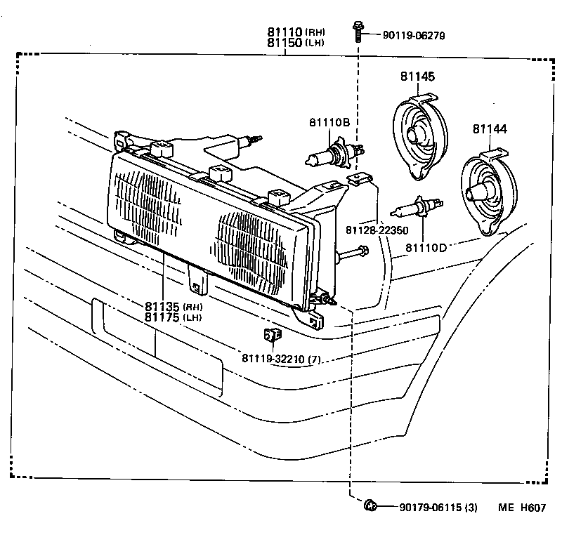 81150-80402 HEADLAMP ASSY, LH product image