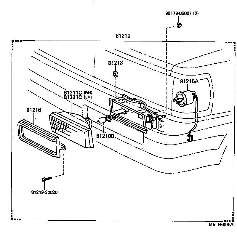 81222-22020 LAMP UNIT, FOG LAMP, LH product image