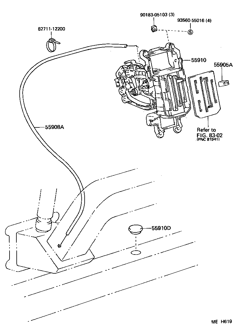 88539-95403 HOSE, DRAIN product image