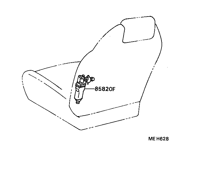 85820-20030 MOTOR ASSY, POWER SEAT (FOR SIDE SUPPORT) product image
