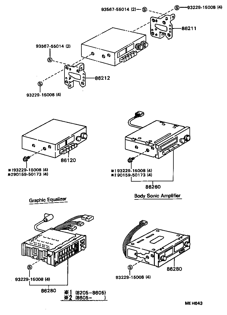 86120-19015 RECEIVER ASSY, RADIO product image