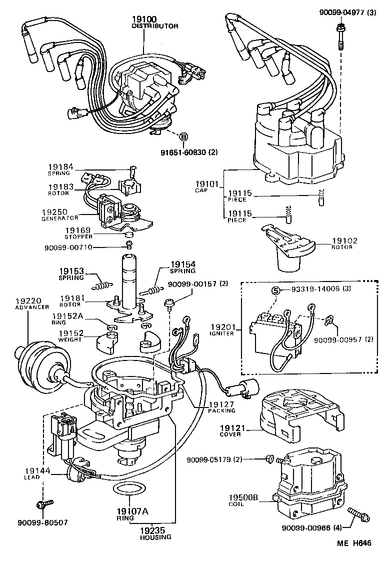 19101-11022 CAP SUB-ASSY, DISTRIBUTOR product image
