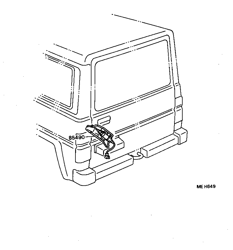85490-87601 SOLENOID ASSY, DOOR CONTROL BACK product image