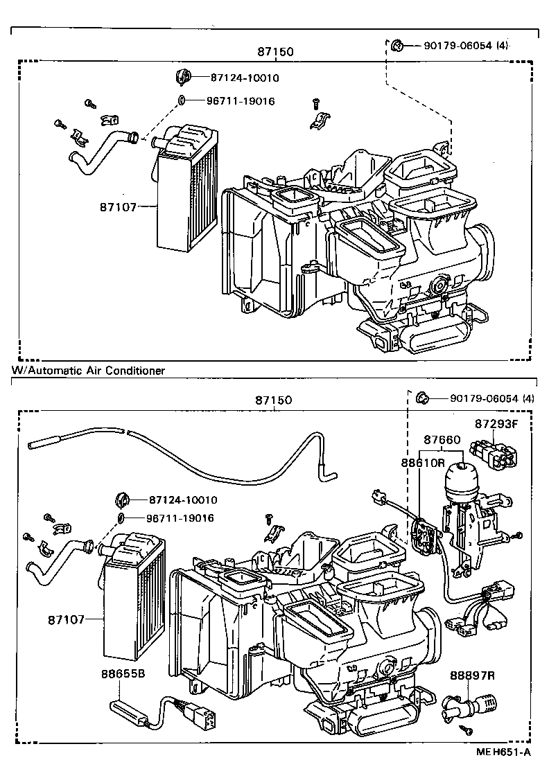 87150-22352 RADIATOR ASSY, HEATER product image