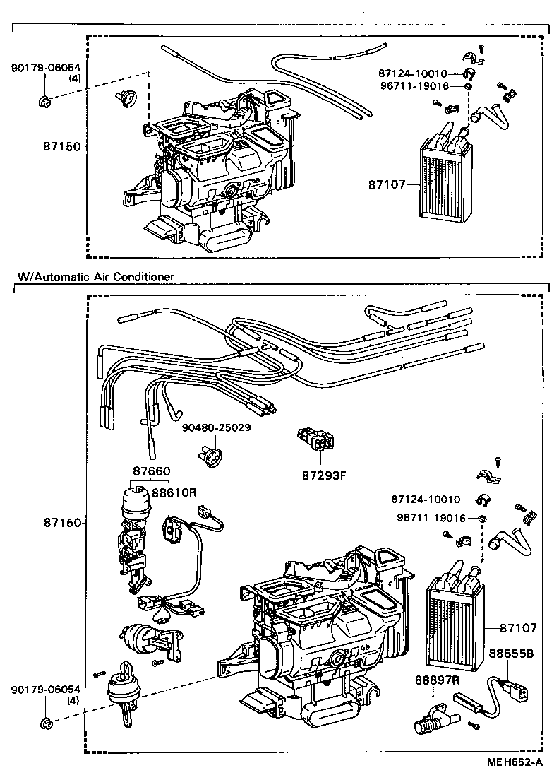 87150-22352 RADIATOR ASSY, HEATER product image