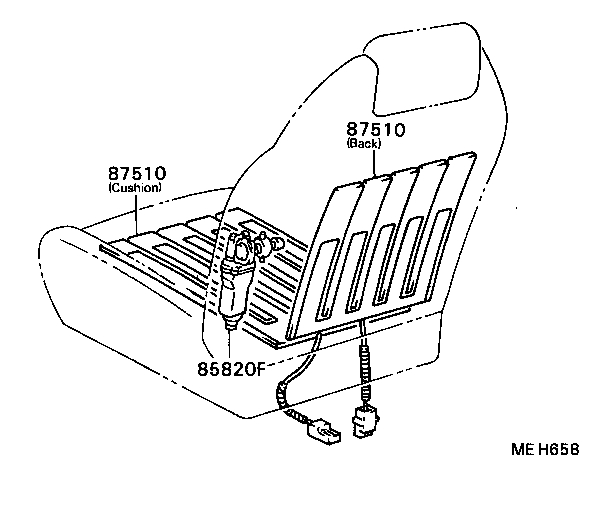 87510-20120 HEATER ASSY, SEAT product image
