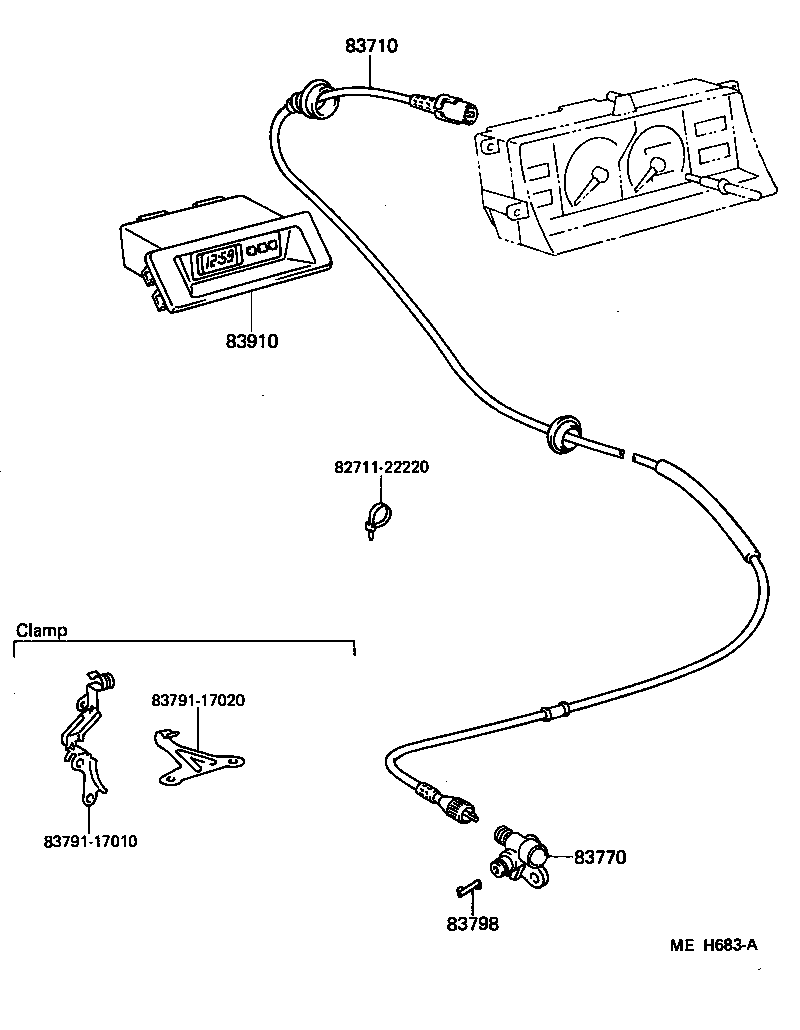 83132-17010 CASE, COMBINATION METER product image