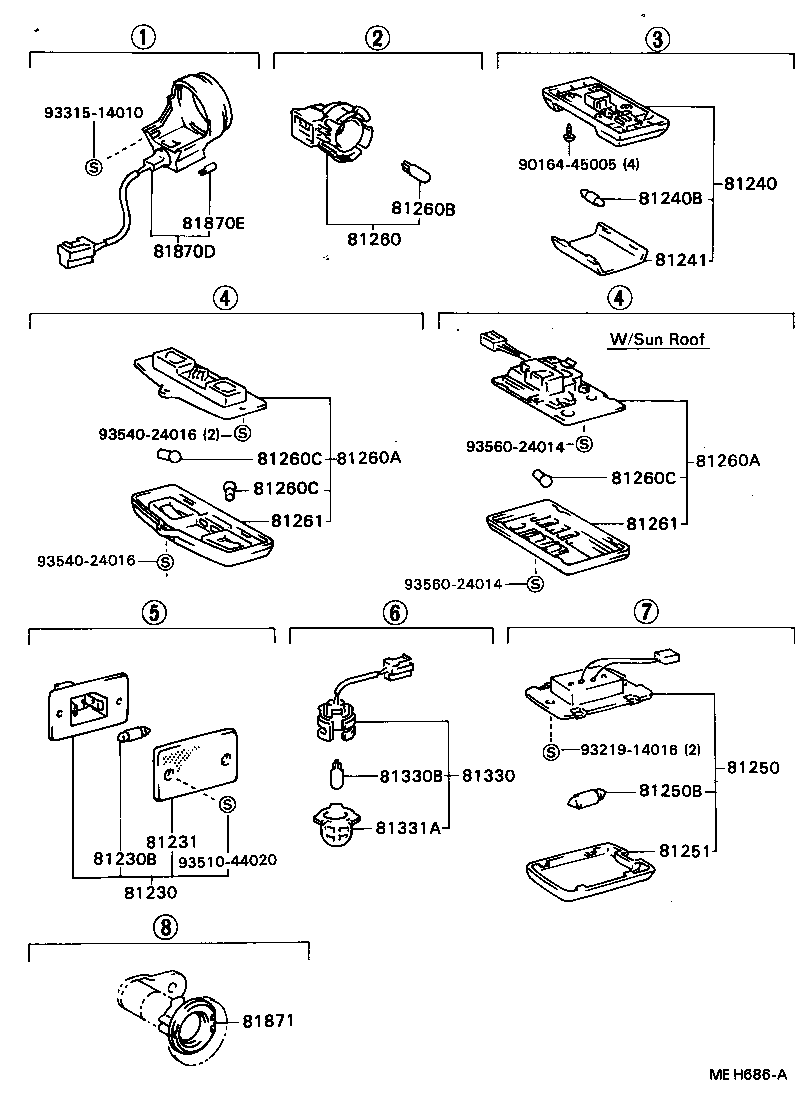 55497-32010 LENS, KEY ILLUMINATION product image