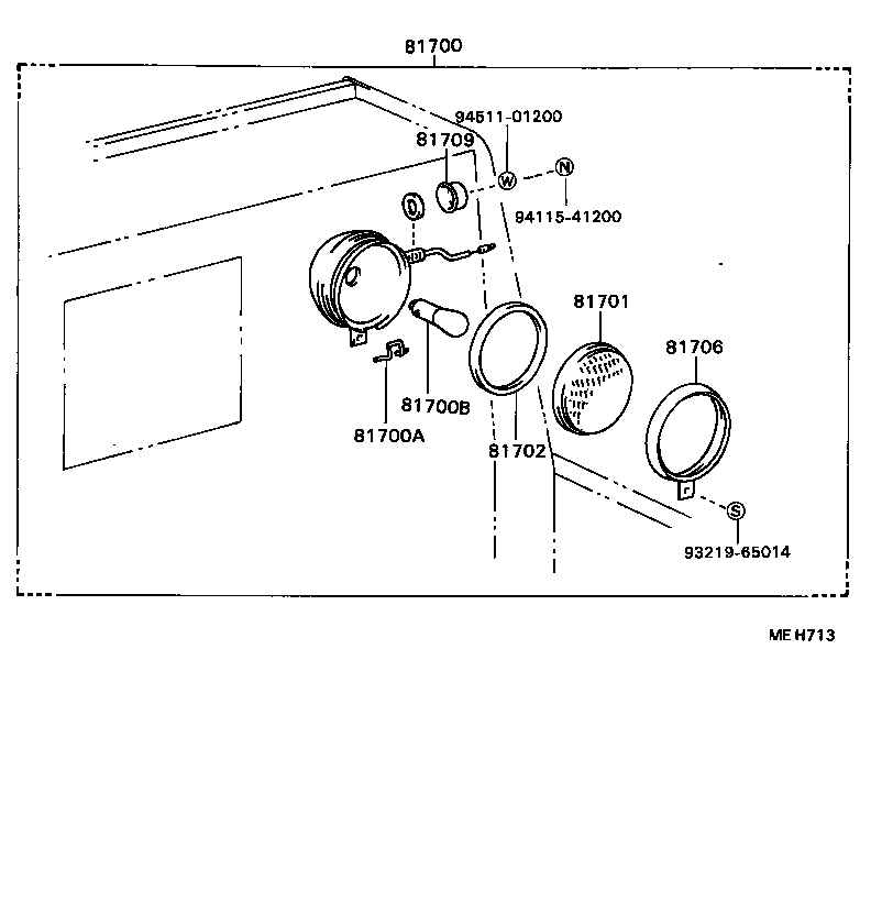 81671-55010 LENS, WORK LAMP product image