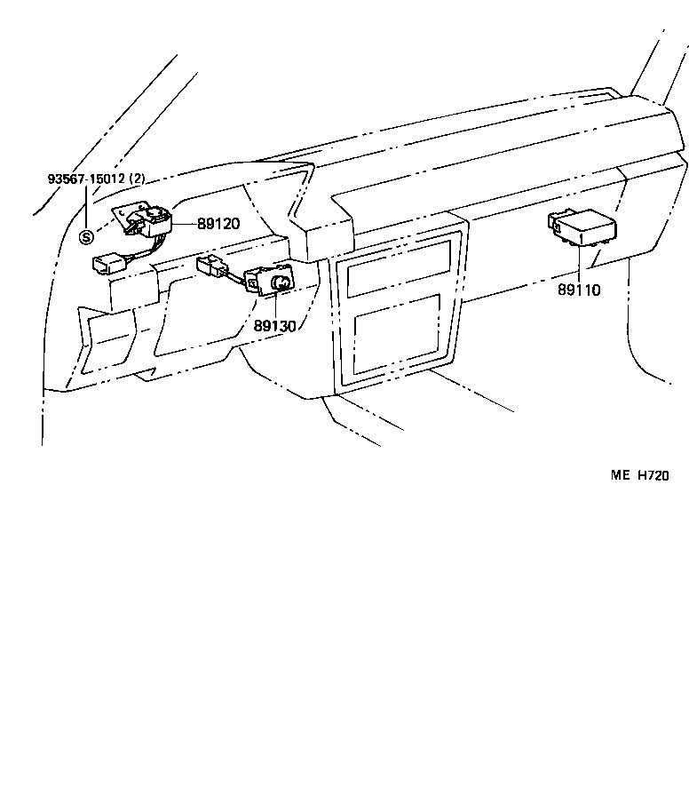 89120-22040 SENSOR, AUTOMATIC LIGHT CONTROL product image