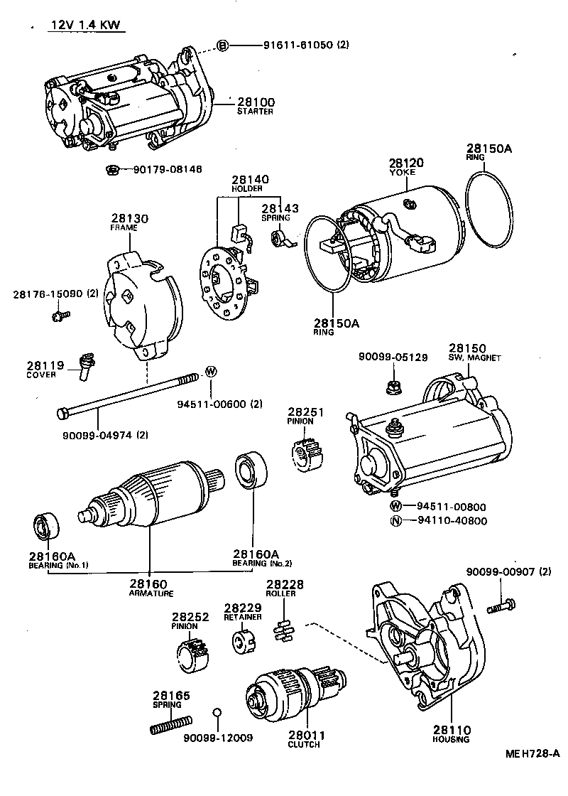 28100-35040 STARTER ASSY product image