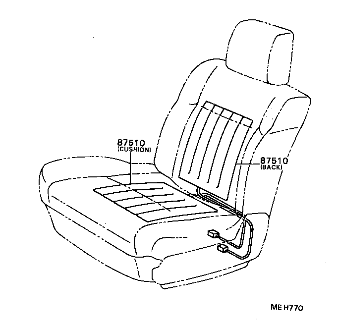 87510-12030 HEATER ASSY, SEAT product image
