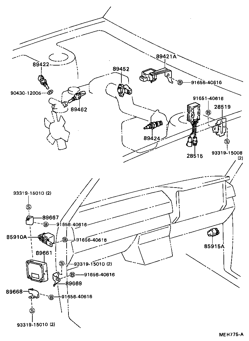 89420-35010 SENSOR, TURBO PRESSURE product image