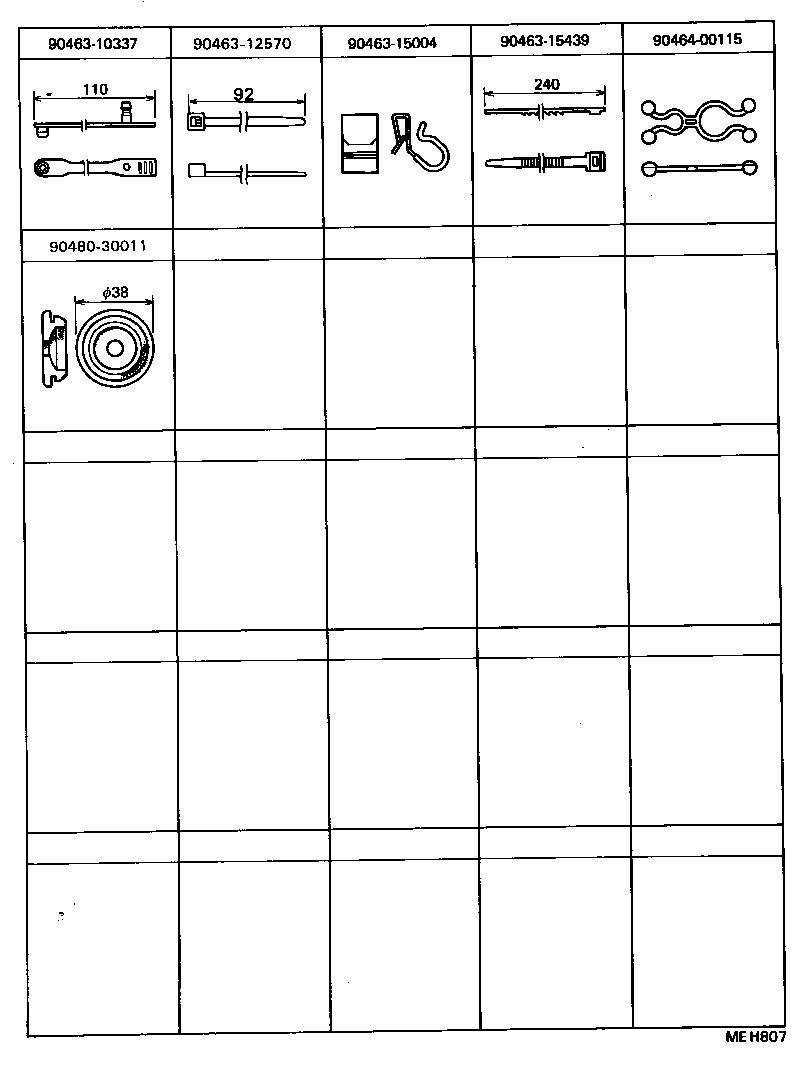 82164-92307 HARNESS ASSY, WIRING TO REAR LAMP product image