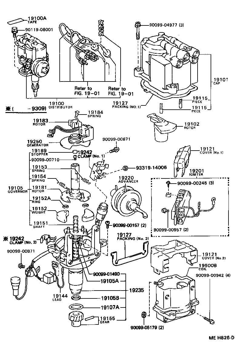 19030-72032 DISTRIBUTOR ASSY product image
