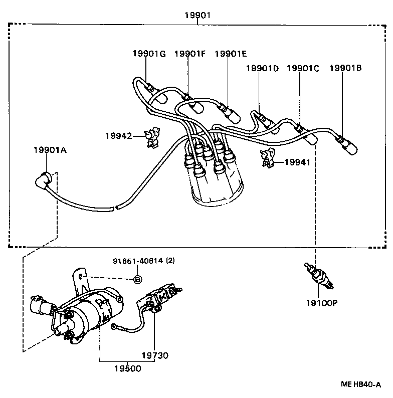90919-03089 BAND, IGNITION COIL, NO.1 product image