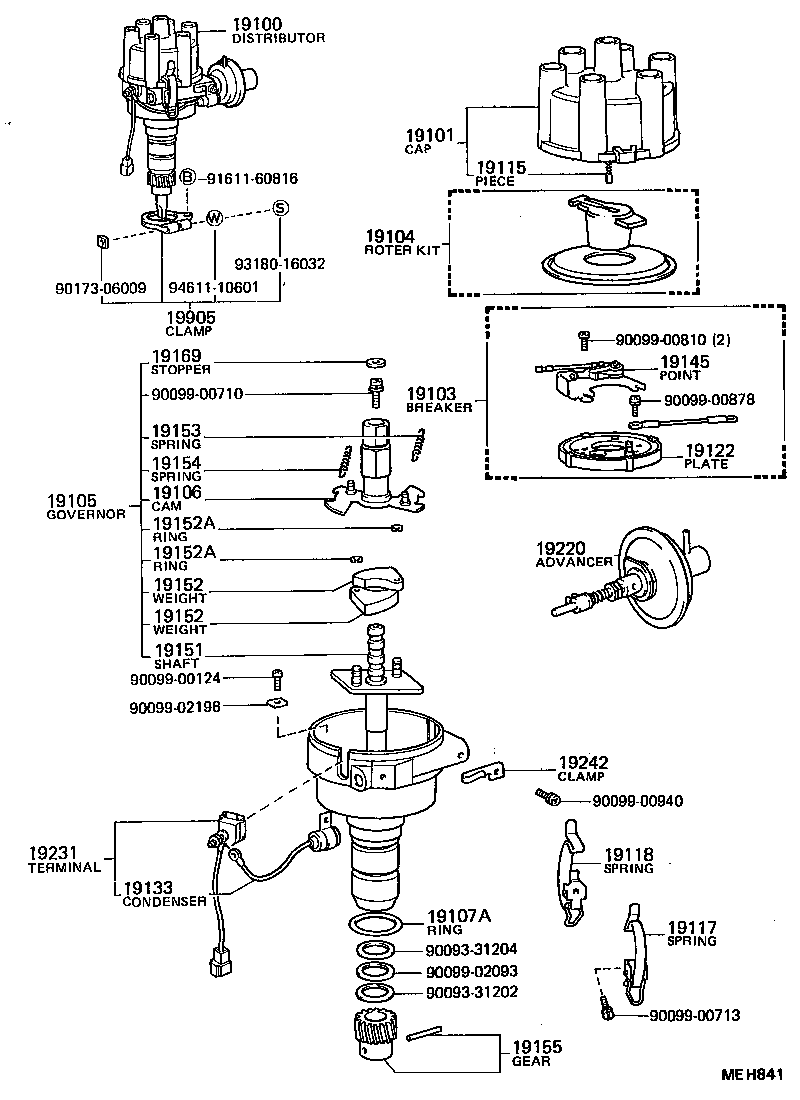 19153-35220 SPRING, GOVERNOR, A product image