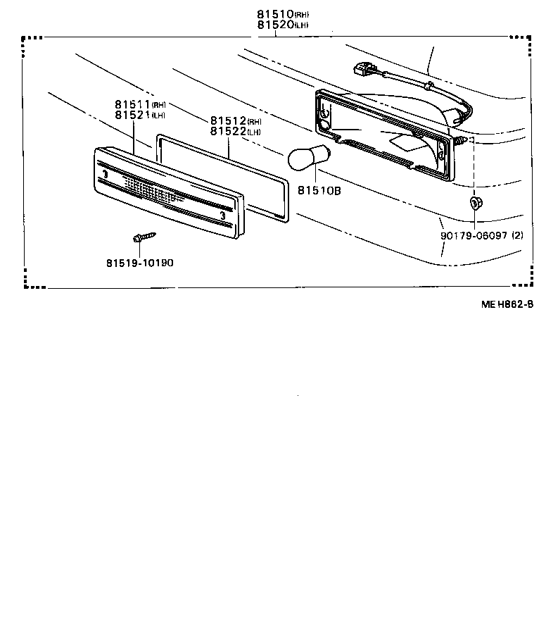 81510-39616 LAMP ASSY, FRONT TURN SIGNAL, RH product image