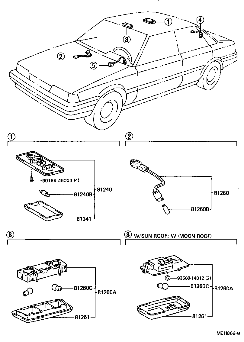 81870-14010 LAMP ASSY, KEY CYLINDER product image