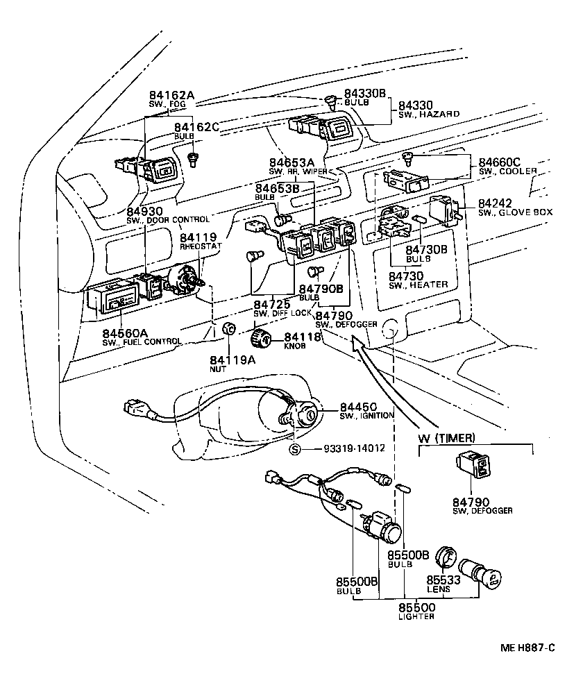 28521-64260 TIMER, PREHEATING product image