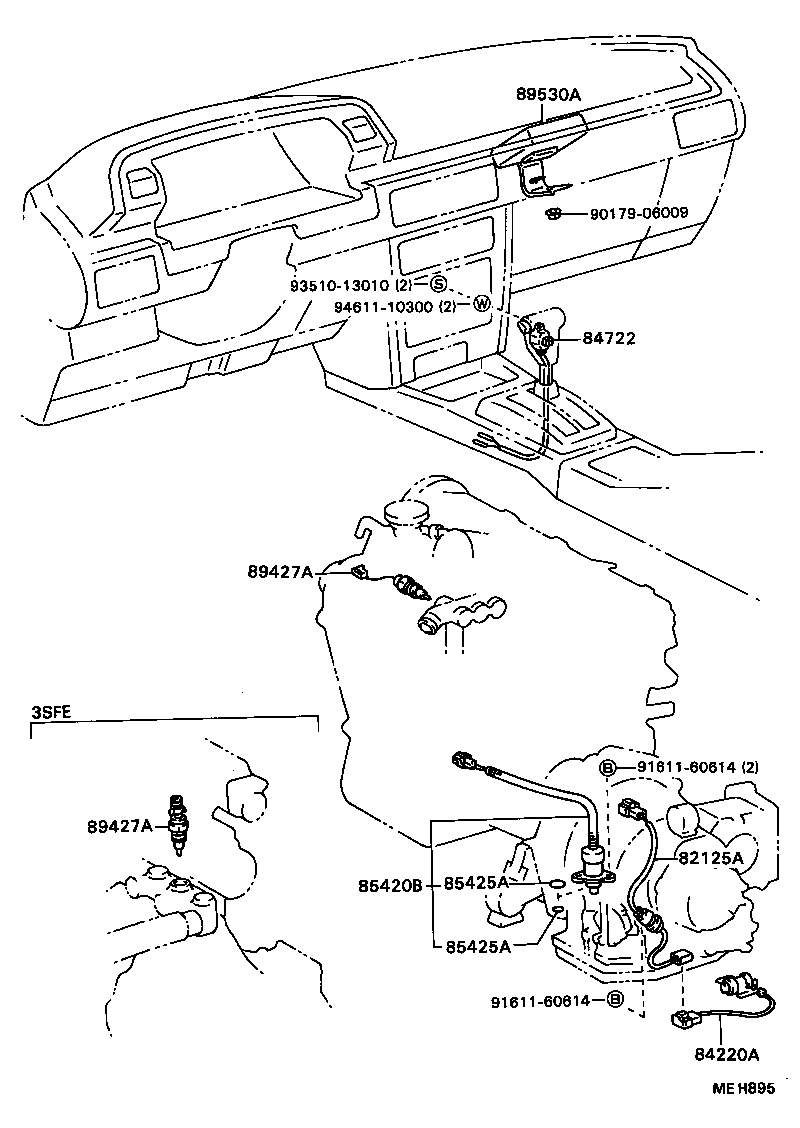 89530-32170 COMPUTER ASSY, TRANSMISSION CONTROL product image