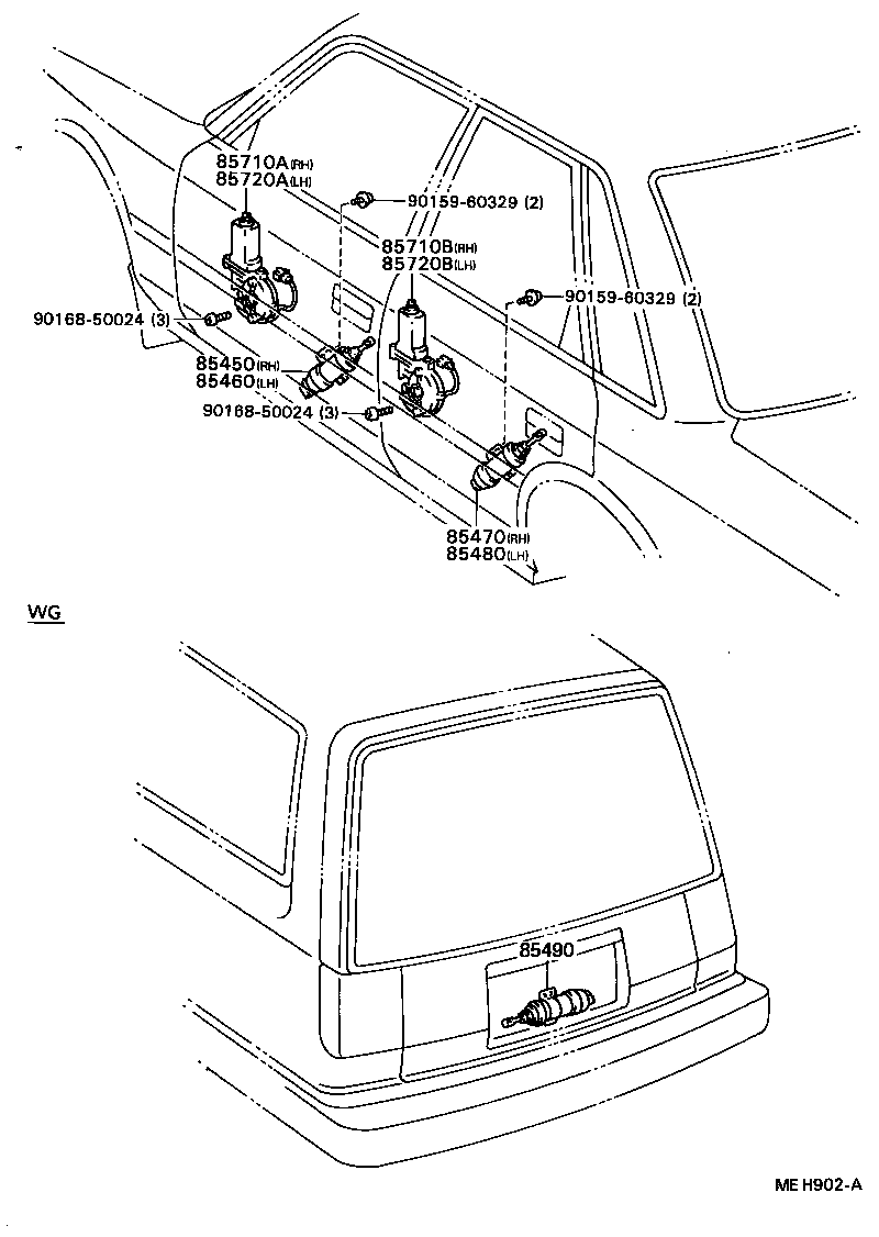 85450-32080 SOLENOID ASSY, DOOR CONTROL BACK product image