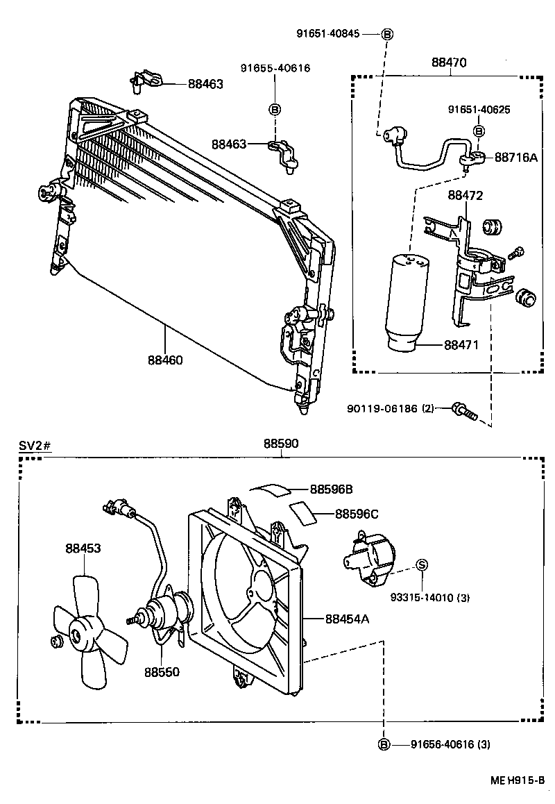88460-32070 CONDENSER ASSY, COOLER product image