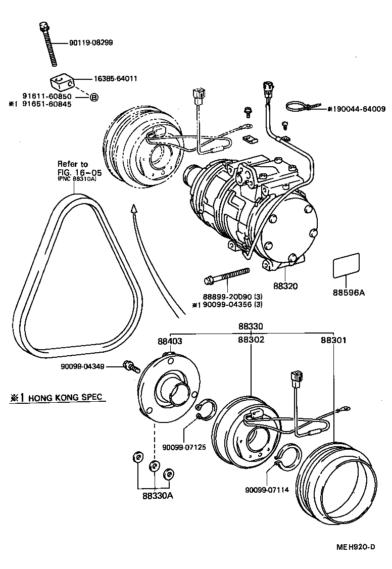 88320-32080 COMPRESSOR ASSY, COOLER product image
