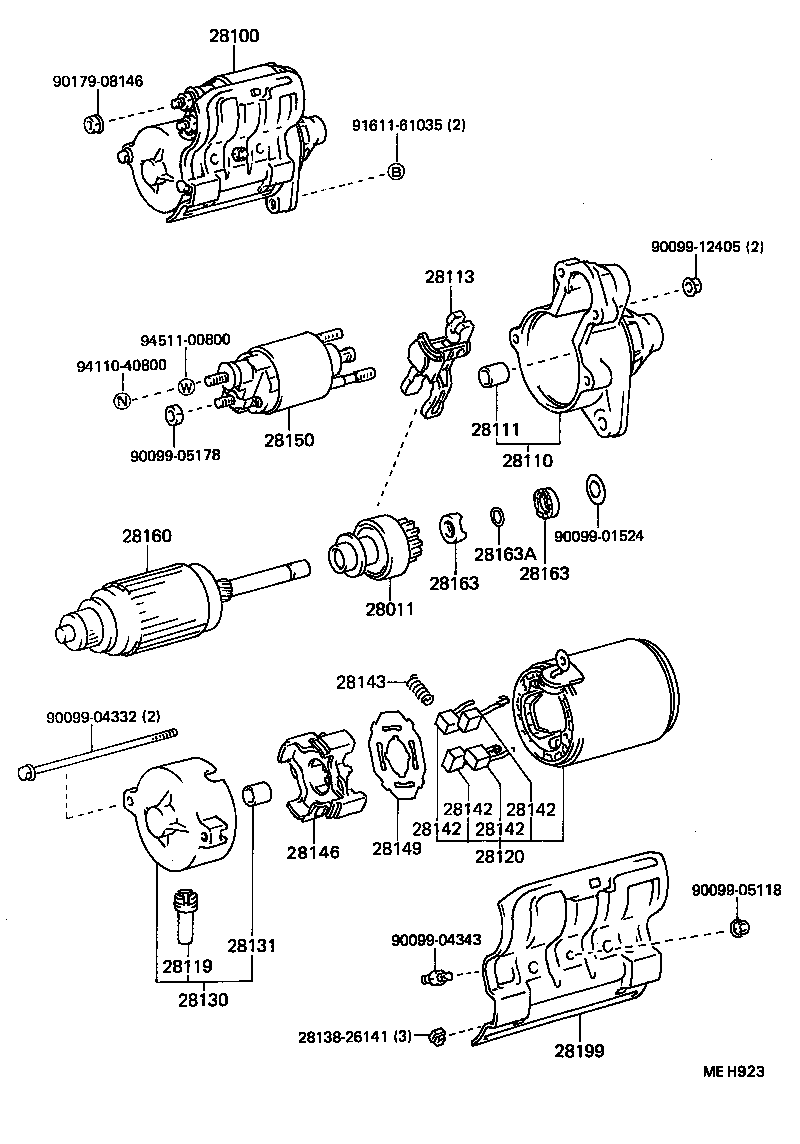28199-15090 COVER, STARTER END FRAME product image