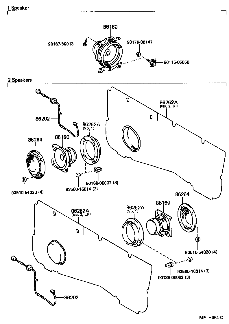 86160-27030 SPEAKER ASSY, FRONT NO.1 product image