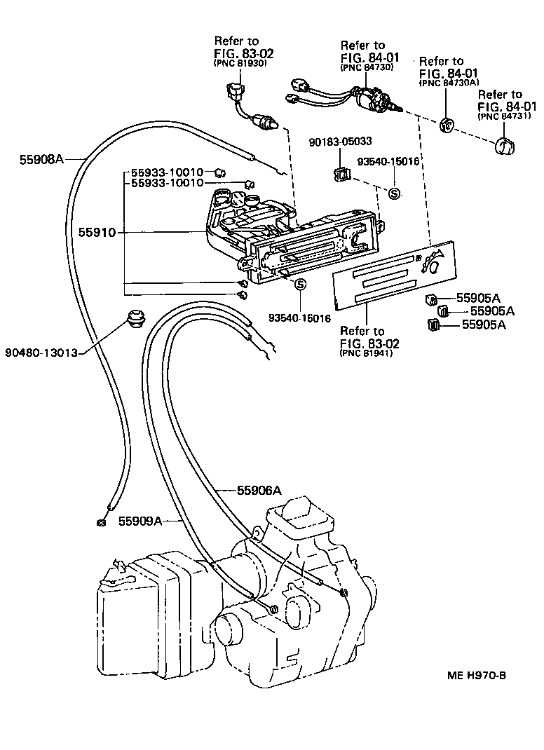 55847-27010 DUCT, HEATER TO REGISTER, NO.5 product image