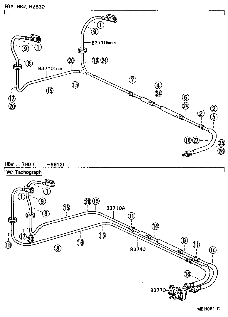83132-90B02 CASE, COMBINATION METER product image