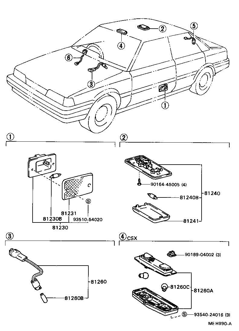 81260-14050-04 LAMP ASSY, MAP product image