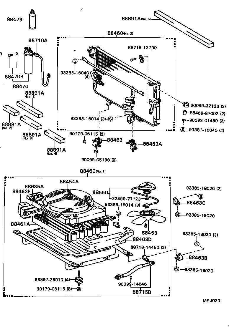 88461-95D02 CORE, COOLER CONDENSER product image