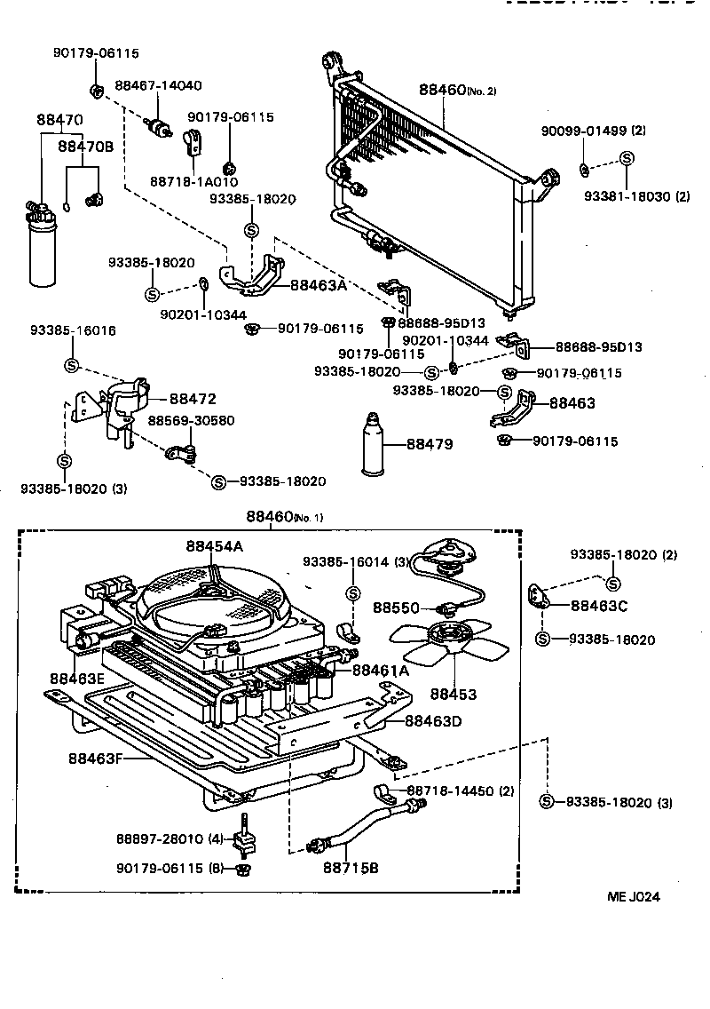 88461-95D02 CORE, COOLER CONDENSER product image