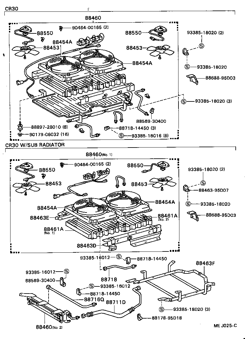 88461-95D02 CORE, COOLER CONDENSER product image