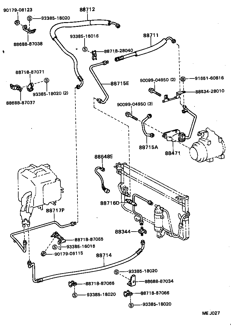 88461-95D02 CORE, COOLER CONDENSER product image