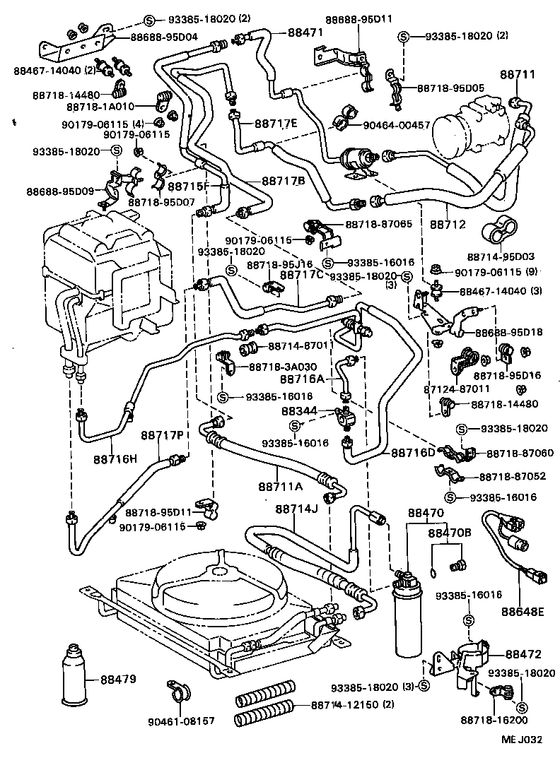 88461-95D02 CORE, COOLER CONDENSER product image