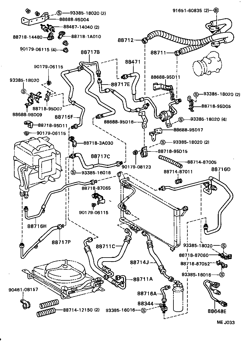 88461-95D02 CORE, COOLER CONDENSER product image