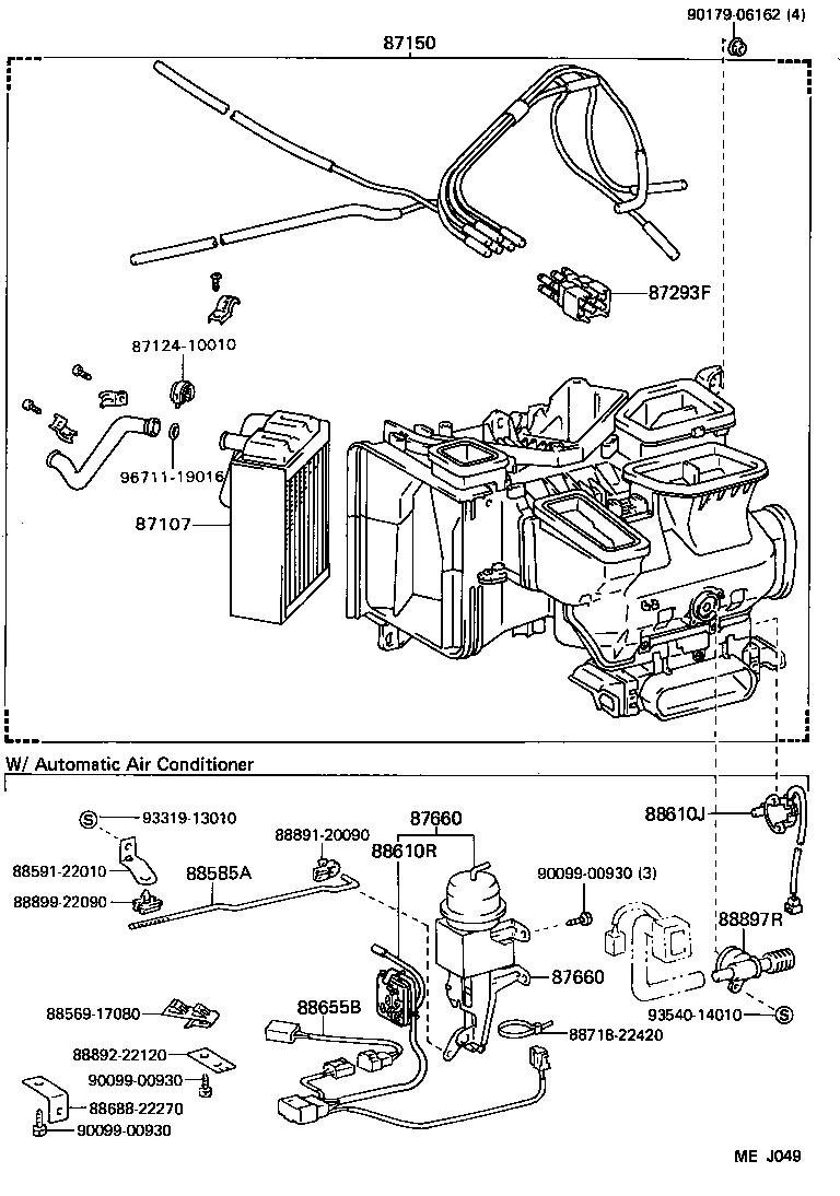 87150-22370 RADIATOR ASSY, HEATER product image