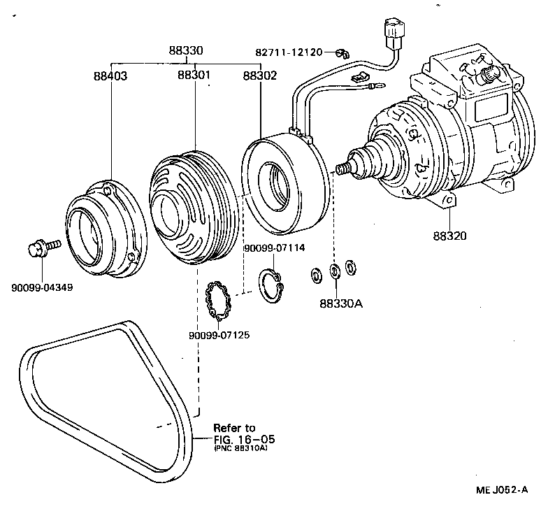 88440-26070 PULLEY ASSY, IDLE, NO.2 product image
