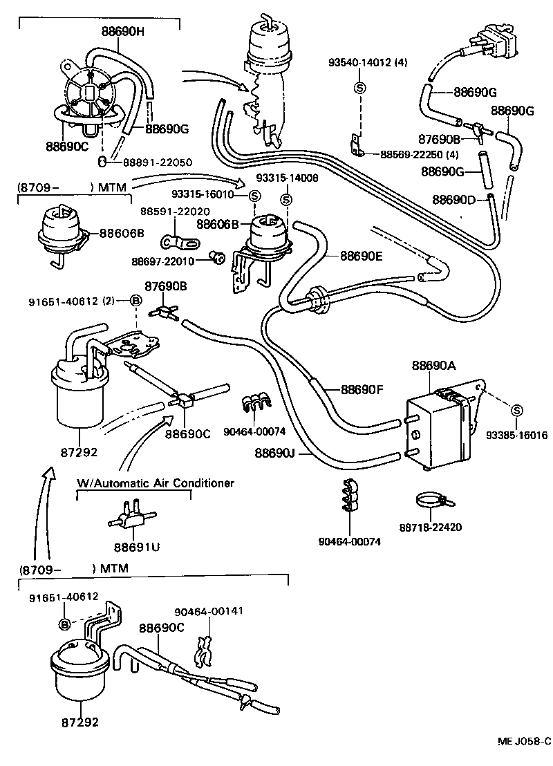 88648-22110 WIRE, AIR CONDITIONER product image