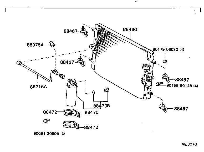 88470-22010 RECEIVER & DRYER ASSY, COOLER product image