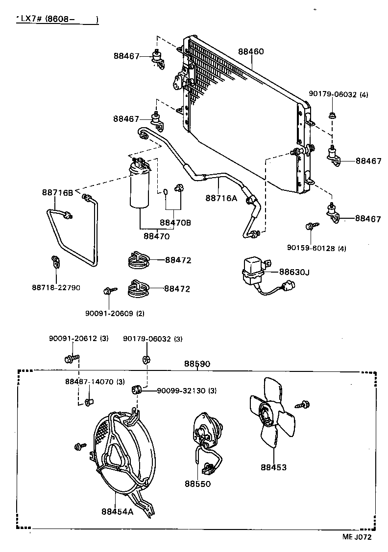 88470-22010 RECEIVER & DRYER ASSY, COOLER product image
