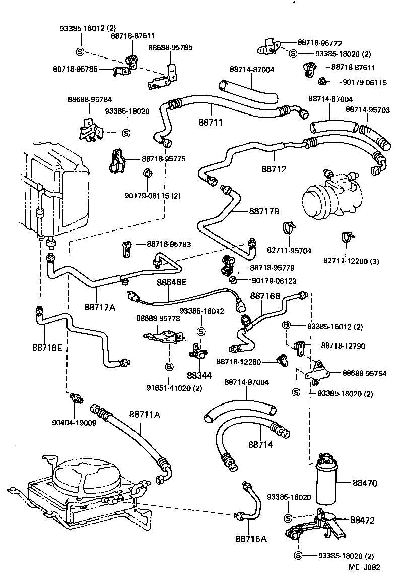 88688-94743 BRACKET, COOLER CONDENSER, NO.1 product image