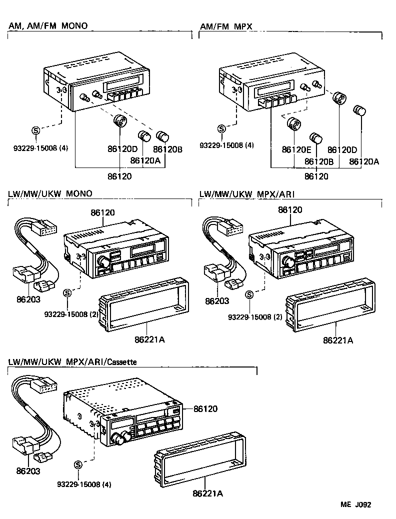 86212-12160 BRACKET, RADIO, NO.2 product image