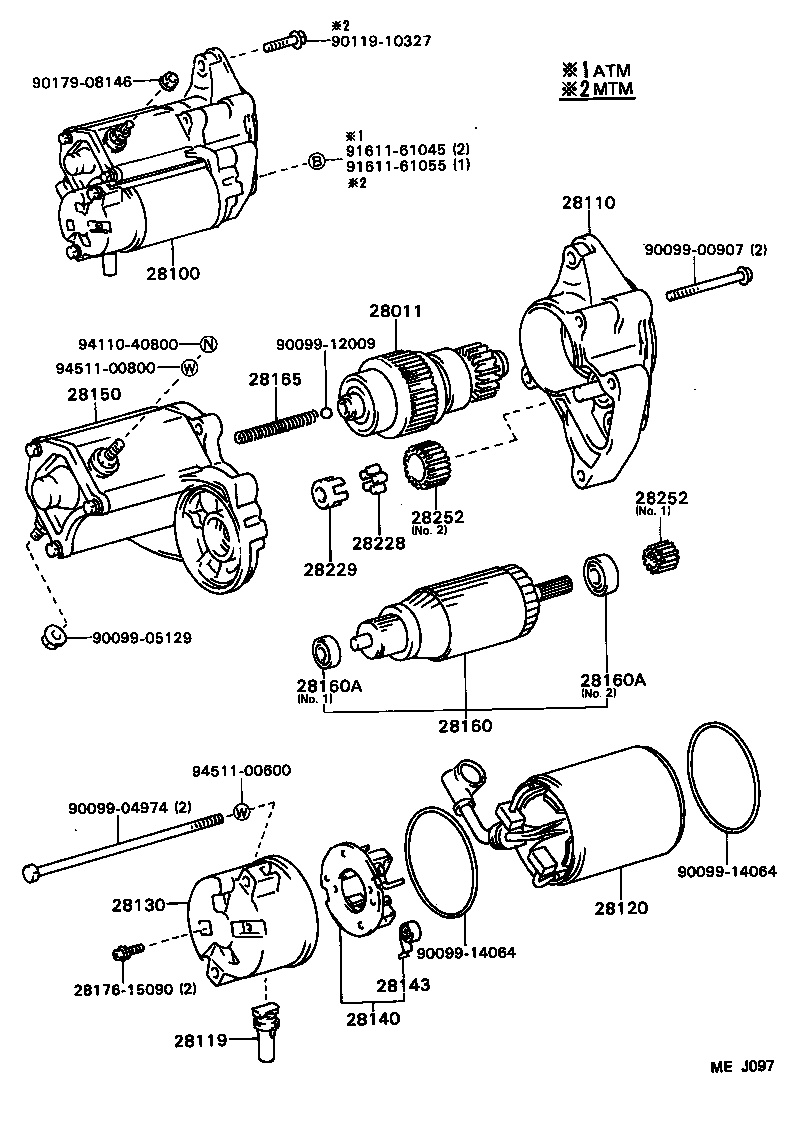 28100-10040 STARTER ASSY product image