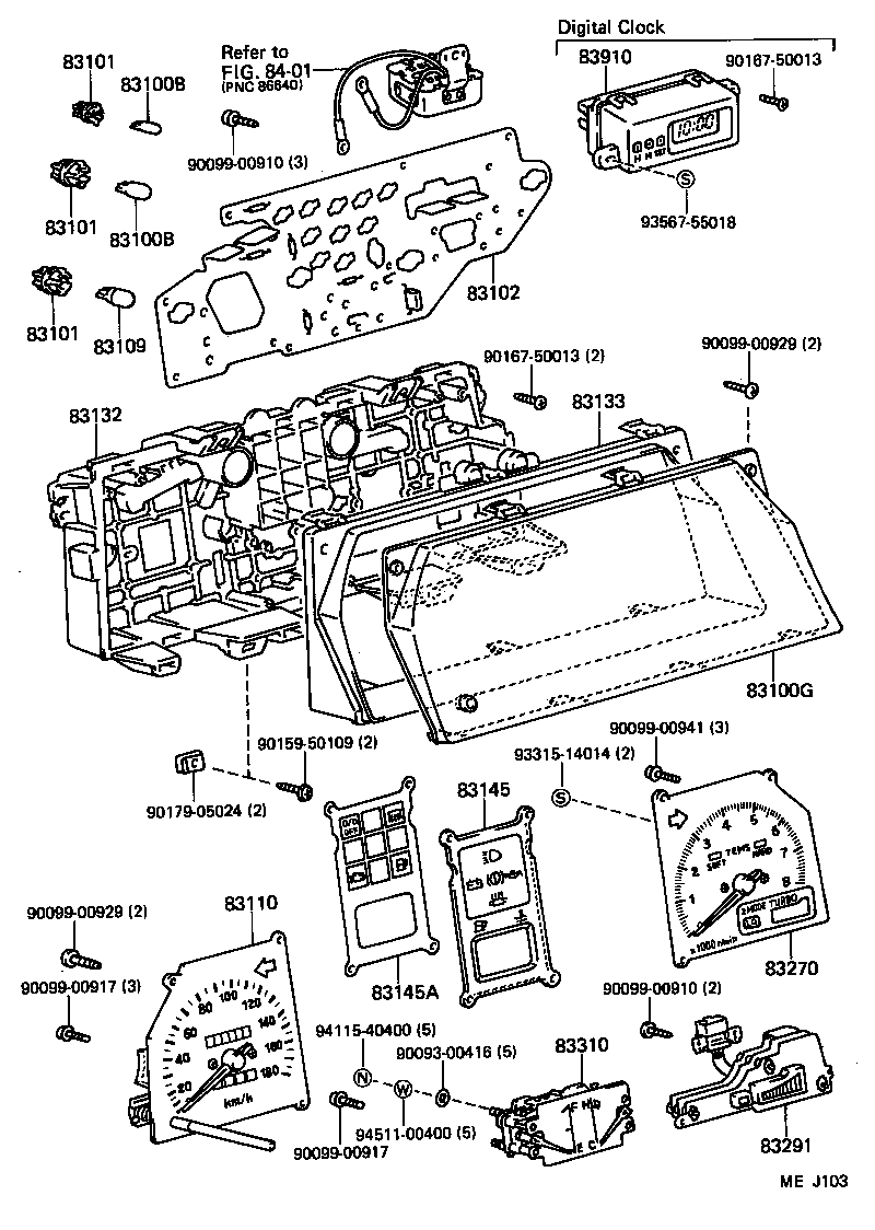 83132-10690 CASE, COMBINATION METER product image